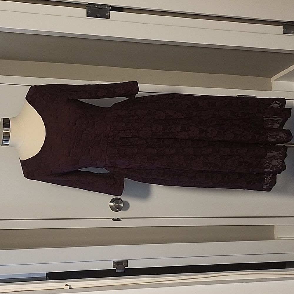 Burgundy Dress
